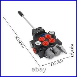 Hydraulic Valve 2 Spool Hydraulic Joystick Control Valve 11gpm Hydraulic