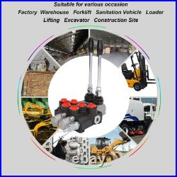 Hydraulic Valve Directional Control Valve 2 Spool Double Acting Valve For New