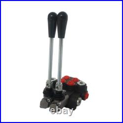 INTBUYING 2 Spool Hydraulic Valve Hydraulic Directional Control Valve 13 GPM INTBUYING 2 Spool Hydraulic Valve Hydraulic Directional Control Valve 13 GPM