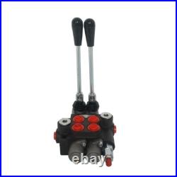 INTBUYING 2 Spool Hydraulic Valve Hydraulic Directional Control Valve 13 GPM INTBUYING 2 Spool Hydraulic Valve Hydraulic Directional Control Valve 13 GPM
