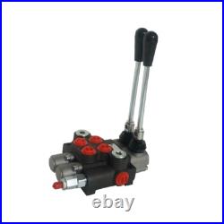 INTBUYING 2 Spool Hydraulic Valve Hydraulic Directional Control Valve 13 GPM INTBUYING 2 Spool Hydraulic Valve Hydraulic Directional Control Valve 13 GPM