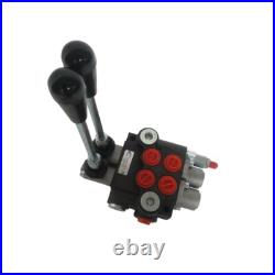 INTBUYING 2 Spool Hydraulic Valve Hydraulic Directional Control Valve 13 GPM INTBUYING 2 Spool Hydraulic Valve Hydraulic Directional Control Valve 13 GPM
