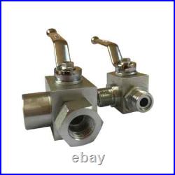 KHB3K Male Thread 2-position 3-way Hydraulic Ball Valve L Type M141.5 M161.5 KHB3K Male Thread 2-position 3-way Hydraulic Ball Valve L Type M141.5 M161.5