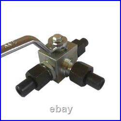 KHB3K Male Thread 2-position 3-way Hydraulic Ball Valve L Type M141.5 M161.5