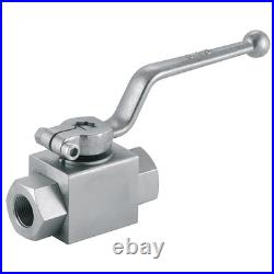 Lha 1.1/2 Bsp Female 2 Way Hydraulic High Pressure Ball Valve 315 Bar Freepost