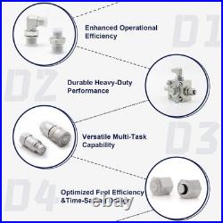 Mini Excavator 3 Way Diverter Valves Kit Replace Sturdy with Hydraulic