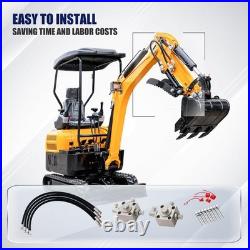 Mini Excavator Hydraulic Attachment 3 Way Diverter Valve Kit Easy Install Direct
