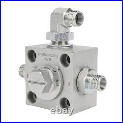 Mini Excavator Valve 3 Way Diverter Valve With Hydraulic Accessory Tool New