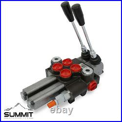 Monoblock Hydraulic Directional Control Valve, 2 Spool with Dual Float Detent
