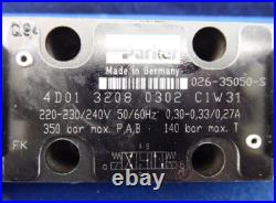 NEW Parker Hydraulic Valve 026-35050-S 4D01 3208 0302 C1W31 4/3 Way Valve NG6