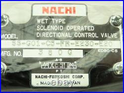 Nachi SS-G01-C5-FR-E230-E20 Hydraulic Directional Control Solenoid Valve 230VAC