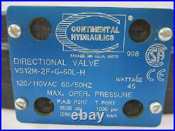 New Continental Hydraulics Vs12m-2f-g-60l-h Directional Valve