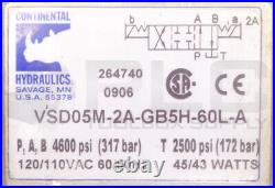 New Continental Hydraulics Vsd05m-2a-gb5h-60l-a Directional Valve Read