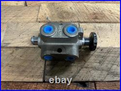 New Metro Doering 810-00-400 6 Port Hydraulic Selector Valve With Knob