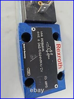 New OEM REXROTH 4WE 6 D62/EG24N9K4/ZV Solenoid Directional Hydraulic Valve