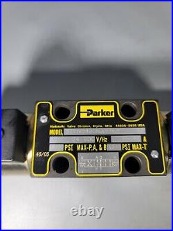 New PARKER D1VW082CNJDLMJ5 Solenoid Directional Hydraulic Valve 24vdc