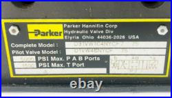 New Parker D31VW1C4NYCF7-75 Hydraulic Directional Control Valve 120V 5000psi