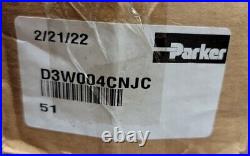(New) Parker D3W004CNJC Hydraulic Directional Solenoid Valve
