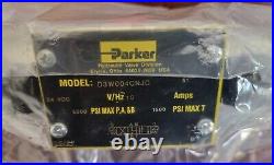 (New) Parker D3W004CNJC Hydraulic Directional Solenoid Valve