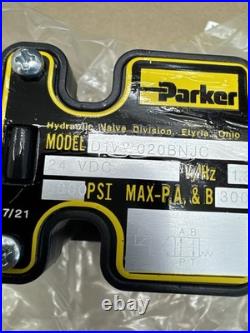 New Parker Hydraulic Direction Control Valve 24V D1VW020BNJC Warranty New Parker Hydraulic Direction Control Valve 24V D1VW020BNJC Warranty