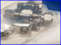 New Swagelok Stainless 1/2 Tube 3 Way Ball Valve, 1000 psig, SS63XTS8