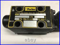 PARKER D1VL001CV 91 Directional Hydraulic Valve, Lever, 3-position, Spring Rtn
