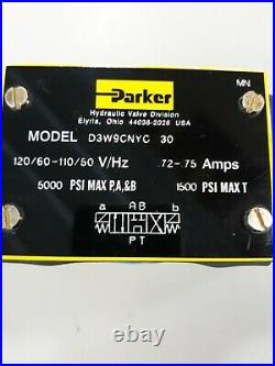 PARKER D3W9CNYCS330 Hydraulic Directional Control VALVE 110 Volt