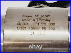 Parker Br 10/7 2-way Hydraulic Ball Valve Dn 40 1 1/2 Bsp Pn 400 #1