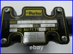 Parker D1VW020BNYCF91 Hydraulic Directional Control Valve 5000psi 120v-ac