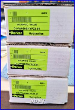 Parker D1VW020BNYPZ5-91 Hydraulic Directional Control Solenoid Valve 110V