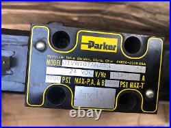 Parker D1VW107ANJWG 24 VDC 500PSI Directional Hydraulic Valve