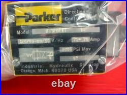 Parker D3W1B1Y DIRECTIONAL CONTROL VALVE 120V, 3000 PSI (NEW in BOX)