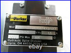 Parker D3W1DNJC15614XB027TROL Directional Valve 24 VDC G. W. Lisk Coils 3633139