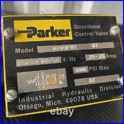 Parker D3W1FVY 14 Hydraulic Directional Control Valve 120 Vac Solenoid 3000 PSI
