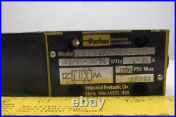 Parker DIBW20H Hydraulic Directional Control Valve Single Solenoid 120V 1500PSI