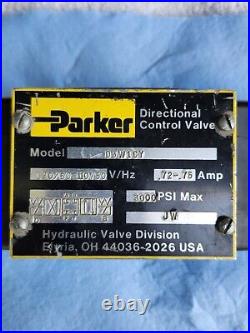 Parker Hannifin Hydraulic Directional Control Valve D3W1CY. 120/110V, NOS item