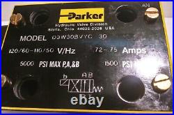 Parker Hannifin Hydraulic Directional Control Valve D3W30BVYC 30 NEW (339)