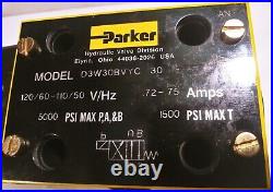 Parker Hannifin Hydraulic Directional Control Valve D3W30BVYC 30 NEW (339)