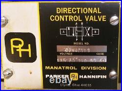 Parker Hannifin Hydraulic Directional Control Valve D3W4CY 11 (465)