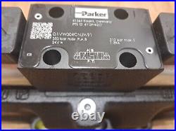 Parker Hydraulic D91VW001C3NJW91 Pilot Operated Directional Control Valve, 24Vdc