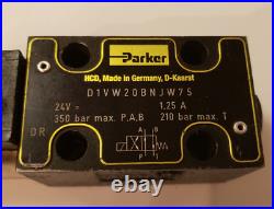 Parker Hydraulic Directional Control Valve D1VW20BNJW75 24V 1,25A 350 Bar Max