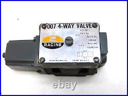 RACINE 4 WAY HYDRAULIC VALVE 655018 3000PSI 115V 60Hz