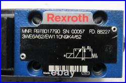 Rexroth 3WE6A62/EW110N9K4/62 Hydraulic Directional Control Valve 120V