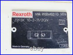 Rexroth 4WE10E40/CG24N9DK24L Hydraulic Direction Control Valve Assembly