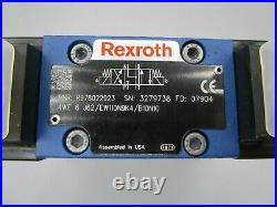 Rexroth Hydraulic Valve R978022923 4-Way Directional Valve & R978908782 Solenoid