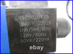 Rexroth Hydraulic Valve R978022923 4-Way Directional Valve & R978908782 Solenoid
