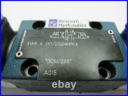 Rexroth Hydraulics 4WE 6 J61/EG24N9K4 Hydraulic Directional Valve 24VDC 1.25A