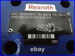 Rexroth R900593675 Hydraulic Directional Control Valve 24v-dc