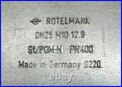 Rotelmann DN25 M10 PN400 Hydraulic Ball Valve 2-Way 1 Manifold Germany