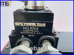 SPX POWER TEAM PA6DM-2 AIR HYDRAULIC FOOT PUMP With4 WAY VALVE 10000 PSI/700 BAR